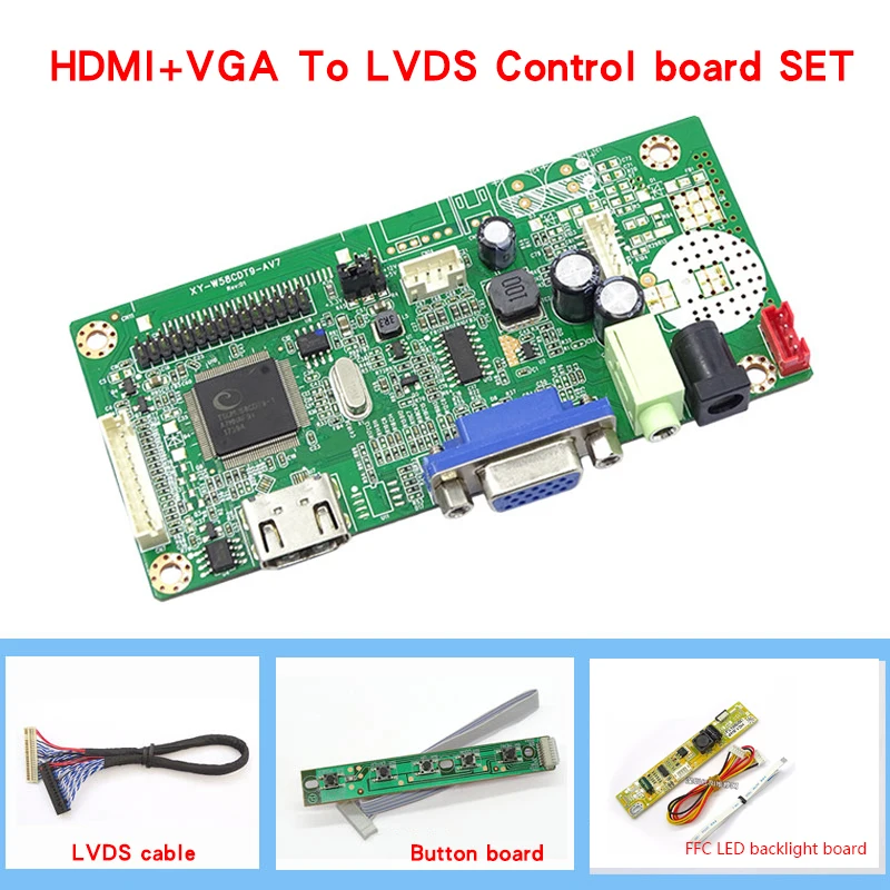 Для платы Привода LM230WF3 23-дюймовый Экран LVDS Плата Управления HDMI-совместимый VGA 1920 *1080 СВЕТОДИОДНЫЙ Дисплей Модификации ЖК-экрана . ' - ' . 0