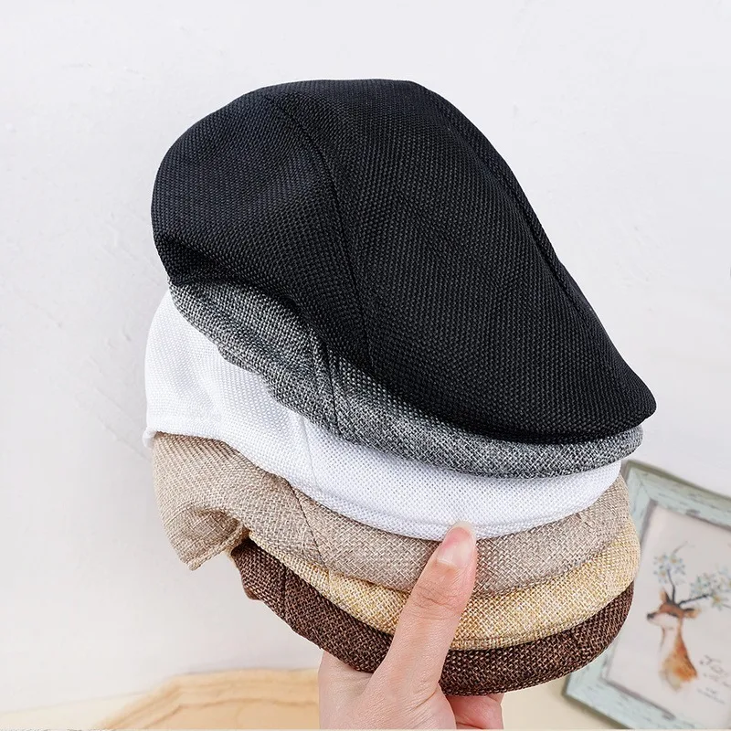 Ретро Мужские береты Зимние льняные шляпы газетчика в британском стиле, английская мужская кепка художника с козырьком, теплый капор для мужчин, аксессуары для одежды . ' - ' . 1