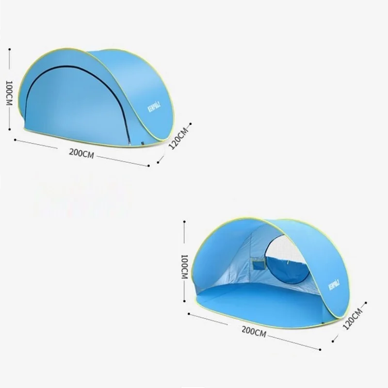 Палатка для 2 человек, принадлежности для кемпинга на открытом воздухе, Портативная, без установки, автоматическая, быстро открывающаяся Складная водонепроницаемая дорожная пляжная палатка . ' - ' . 5