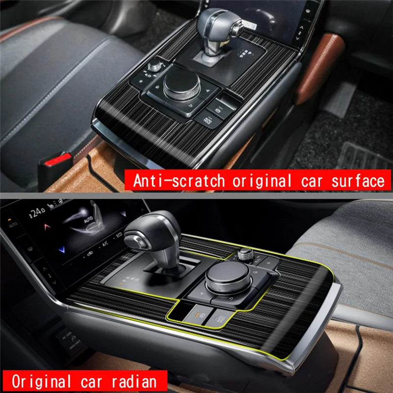 Автомобильная Глянцевая Черная Центральная панель переключения передач, Наклейка на панель управления, Модификация интерьера для Mazda MX30 MX-30 2022+ . ' - ' . 3