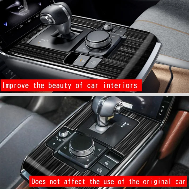 Автомобильная Глянцевая Черная Центральная панель переключения передач, Наклейка на панель управления, Модификация интерьера для Mazda MX30 MX-30 2022+ . ' - ' . 5