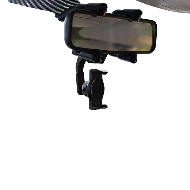 Держатель для телефона с зеркалом заднего вида, поворотный и выдвижной автомобильный держатель для телефона, кронштейн для автомобильного зеркала заднего вида, 4-когтистый дизайн, универсальный . ' - ' . 0