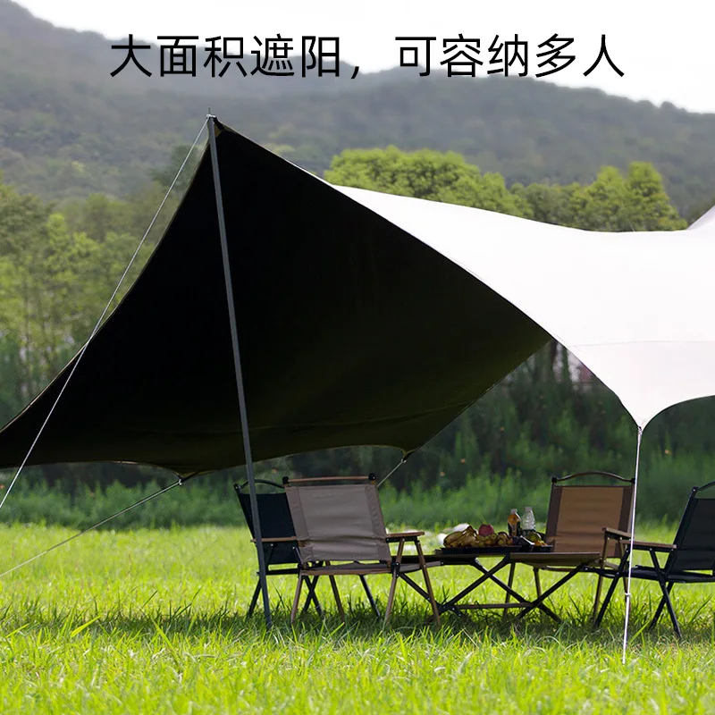 Солнцезащитный козырек, уличная большая палатка с навесом, ультралегкое туристическое снаряжение в форме бабочки, переносное для кемпинга . ' - ' . 1