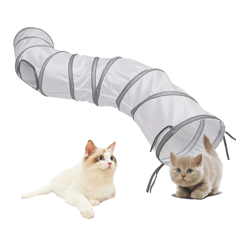 Туннель для кошек Складные игрушки для кошек, дрессировка котенка, Интерактивная забавная игрушка, туннель, скучающий для щенка, Котенок, игра в кролика, Туннельная трубка . ' - ' . 0