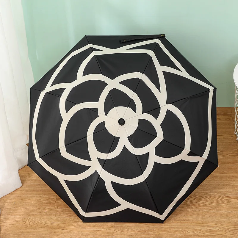Зонт с УФ-защитой Camellia Женский автоматический зонт от дождя И Солнца Модный зонт от солнца Зонты Parasol . ' - ' . 0