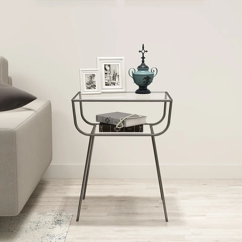 Современный прозрачный журнальный столик, экономящий пространство, Уникальный минималистичный журнальный столик, Фотоальбом, Эстетичная Вспомогательная мебель для патио Mesa . ' - ' . 3