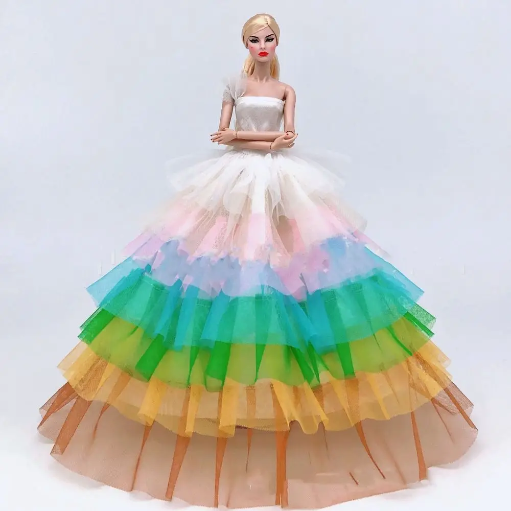 Модное кукольное свадебное платье Высококачественная повседневная одежда ручной работы, одежда для девочек 