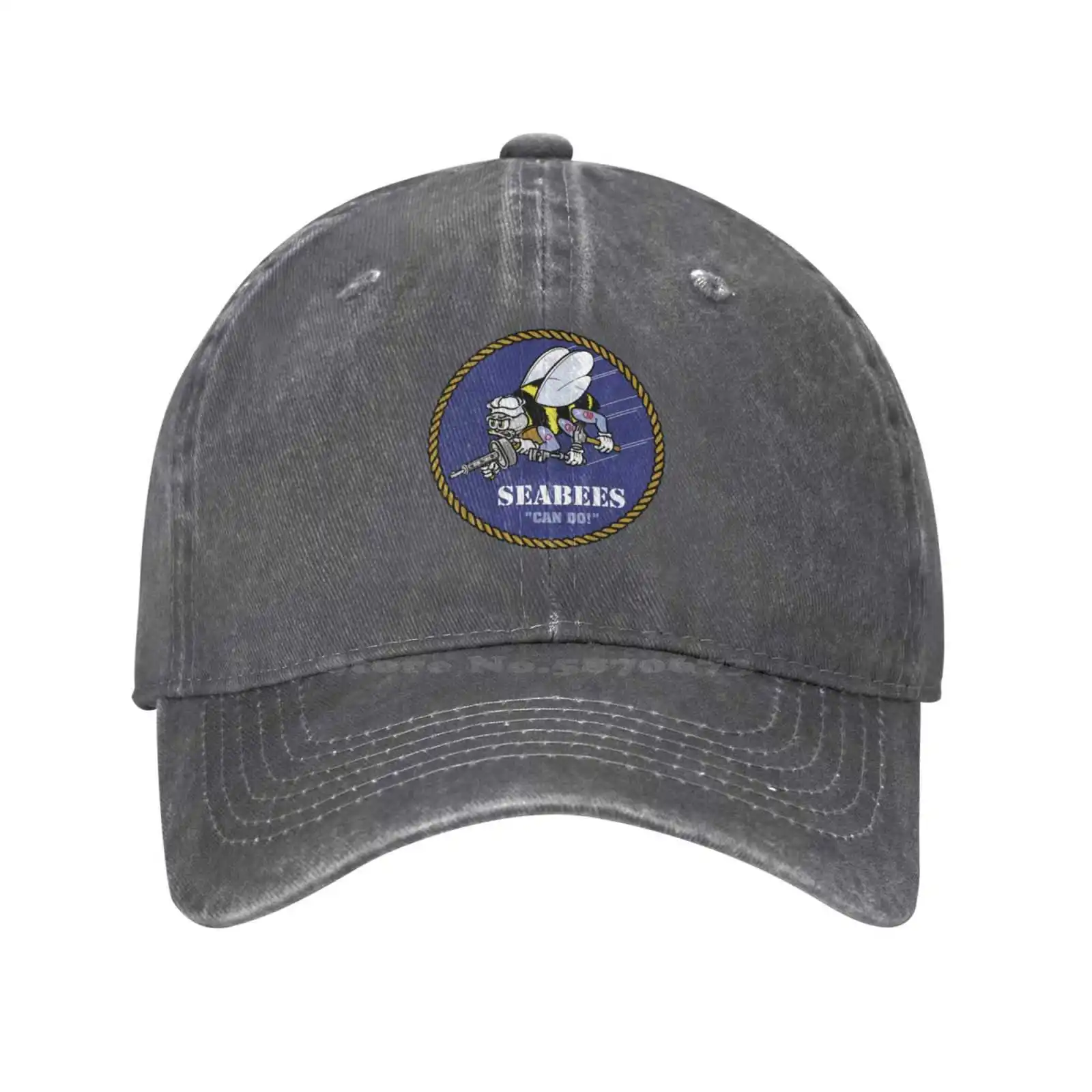 Графическая кепка с логотипом Seabees, высококачественная джинсовая кепка, вязаная шапка, бейсболка . ' - ' . 2