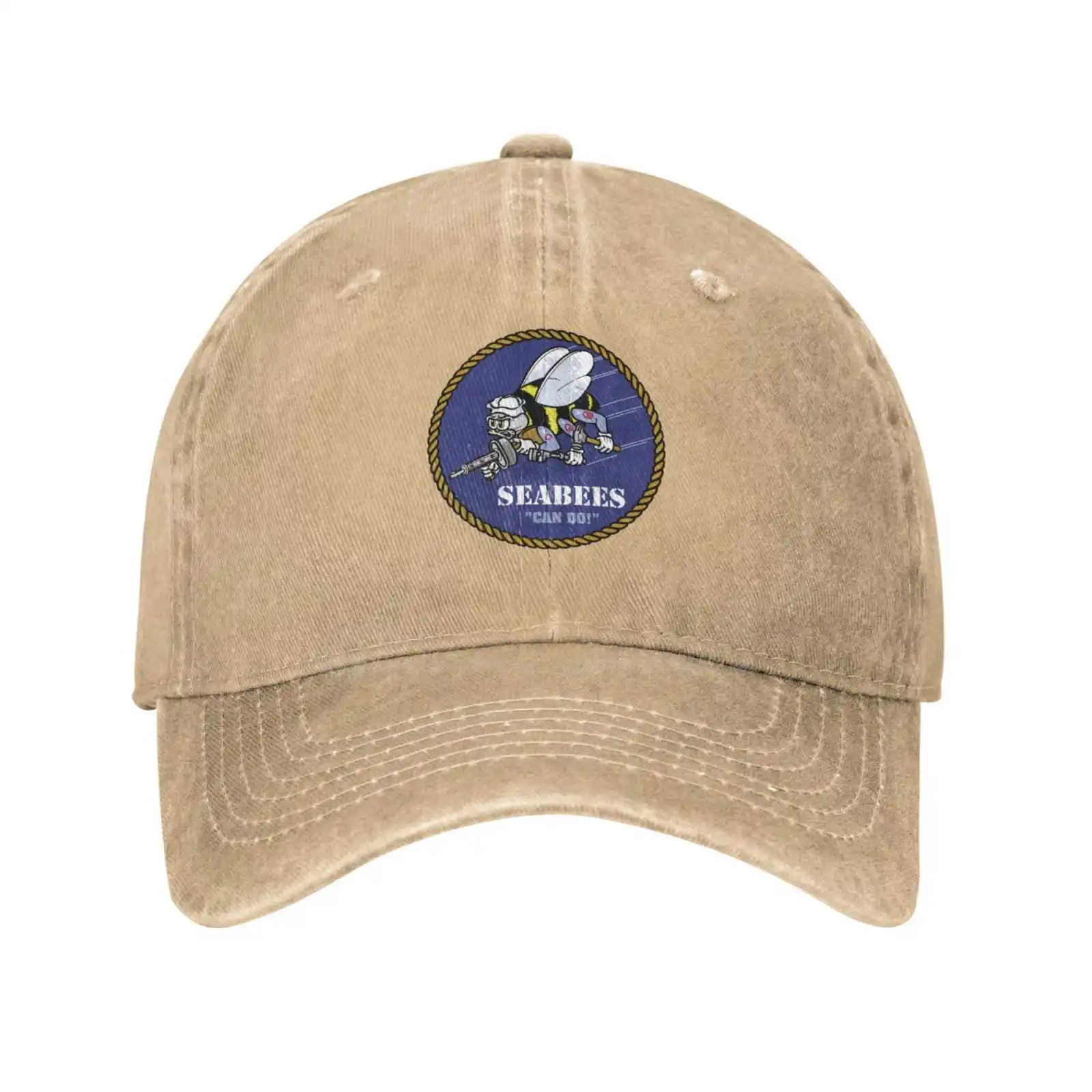 Графическая кепка с логотипом Seabees, высококачественная джинсовая кепка, вязаная шапка, бейсболка . ' - ' . 3
