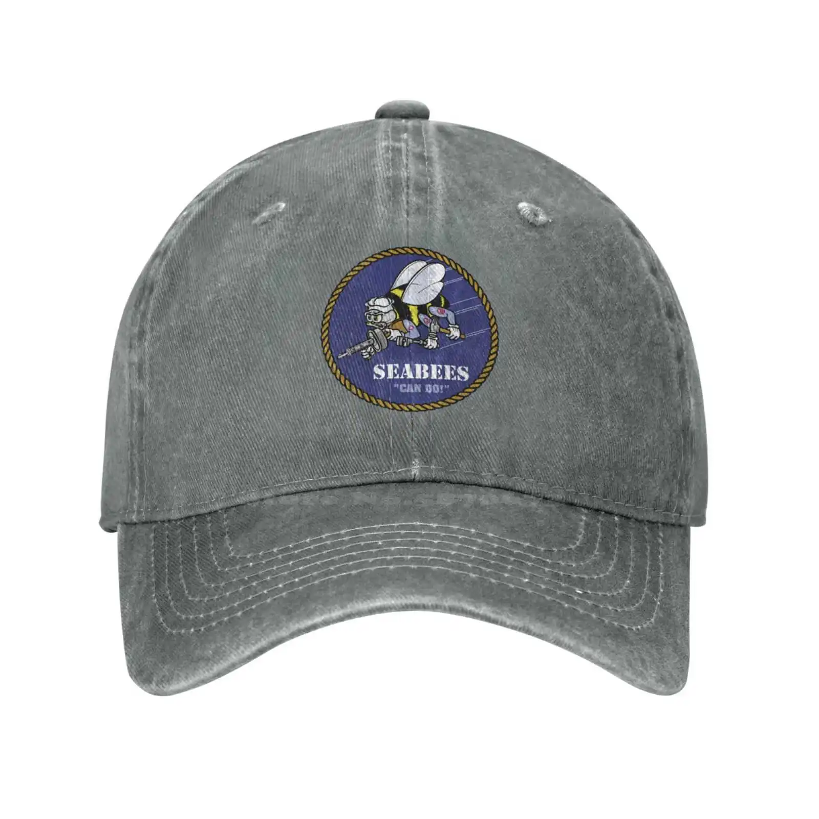 Графическая кепка с логотипом Seabees, высококачественная джинсовая кепка, вязаная шапка, бейсболка . ' - ' . 4