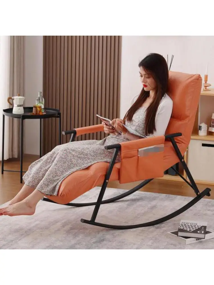 Наука И техника Тканевое кресло-качалка, кресло для взрослых, кресло для беременной женщины, балкон, домашний диван для отдыха, Ленивый человек может лежать . ' - ' . 0