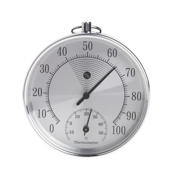 Традиционный барометр с термометром Гигрометр Батарейка не требуется Подвесной аксессуар для дома Декор стен R7UA