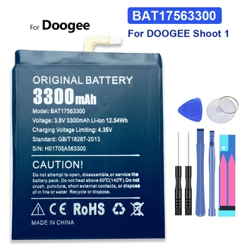 BAT17563300 Сменный аккумулятор емкостью 3300 мАч для DOOGEE Shoot 1 Shoot 1
