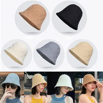 Осенне-зимняя шапка в стиле ретро, теплая модная рыбацкая шапка, универсальная морозостойкая вязаная шапка для женщин, леди, девушки