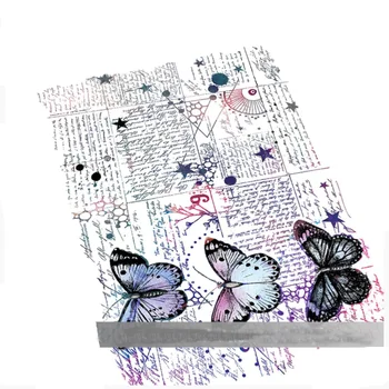 2023 Новый Прозрачный силиконовый штамп с бабочкой на заднем плане / для открыток для скрапбукинга 
