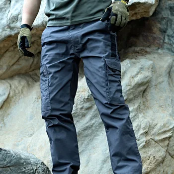 Мужские брюки-карго, весенне-осенние новые брюки большого размера в стиле карго с несколькими карманами для отдыха на открытом воздухе