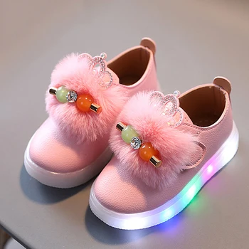 Светящаяся повседневная обувь для детей и девочек, Детские светящиеся спортивные кроссовки со светодиодной подсветкой, Детская обувь для бега для малышей, размер 21-30