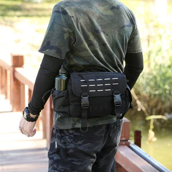 Камуфляжная тактическая поясная сумка для пеших прогулок, верховой езды, рыбалки, наплечные сумки-мессенджеры, Износостойкий Оксфордский повседневный спортивный рюкзак