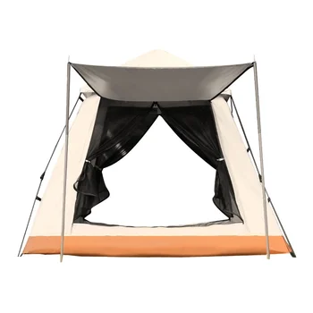 Палатка Полноавтоматическая быстрораскрывающаяся Уличная пляжная палатка для кемпинга, Ветрозащитная, Непромокаемая, Солнцезащитная, палатка для кемпинга на нескольких человек