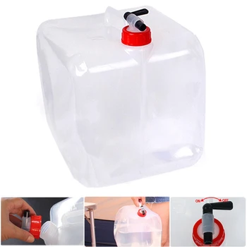 Складная сумка для питьевой воды Автомобильный контейнер для воды для кемпинга пеших прогулок барбекю