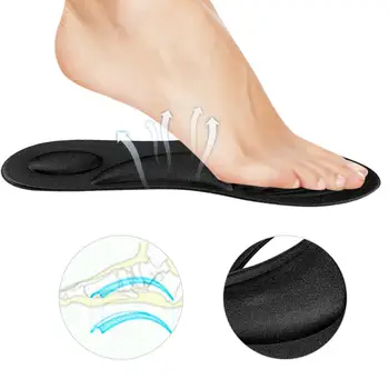 Ортопедические стельки 4D с поддержкой свода стопы для плоскостопия, Стелька из пены с эффектом памяти, Подкладка для обуви, Спортивный Дышащий Уход за ногами, Комфорт, Аксессуары для обуви