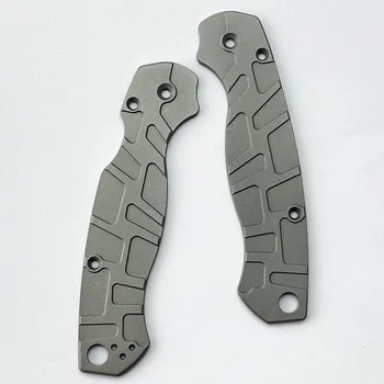 НОВАЯ 1 пара накладок на рукоятку ножа из алюминиевого сплава, весы для ножей Spyderco C81 Paramilitary2 Para2, аксессуары для самостоятельного изготовления