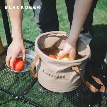 Переносное ведро Blackdeer 10Л 20Л, сумка для хранения воды, ПВХ Водонепроницаемая сумка для воды, Сверхлегкое складное ведро для рыбалки