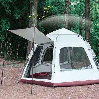 Палатка для кемпинга на открытом воздухе, автоматическая быстрооткрывающаяся палатка, Портативная непромокаемая, защищенная от солнца палатка для пикника, пеших прогулок, самостоятельного путешествия