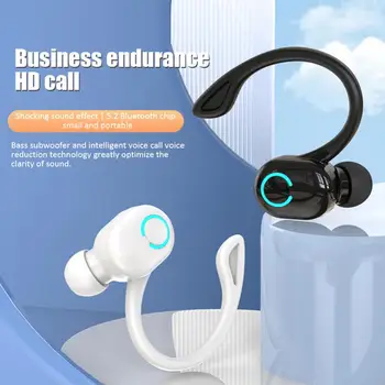 Беспроводные наушники W6 Bluetooth 5.2 Ушной крючок Мини-бизнес Наушники HIFI Bass С шумоподавлением Спортивные игровые наушники с микрофоном