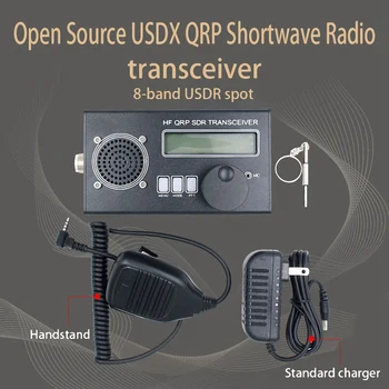 Коротковолновый радиоприемник USDX QRP 8-полосный SSB/CW QRP Мини-высокочастотный SDR-трансивер с ручным микрофоном