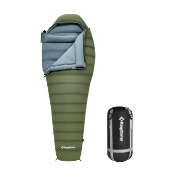 Легкий спальный мешок KingCamp PROTECTOR серии KS8003 на пуху мумии