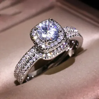 Модное роскошное кольцо со стразами и цирконием, Элегантное свадебное ювелирное кольцо, Ювелирный подарок, милые кольца, милые кольца для женщин