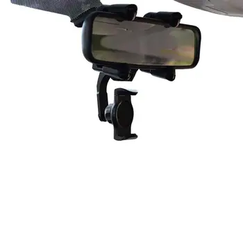 Держатель для телефона с зеркалом заднего вида, поворотный и выдвижной автомобильный держатель для телефона, кронштейн для автомобильного зеркала заднего вида, 4-когтистый дизайн, универсальный