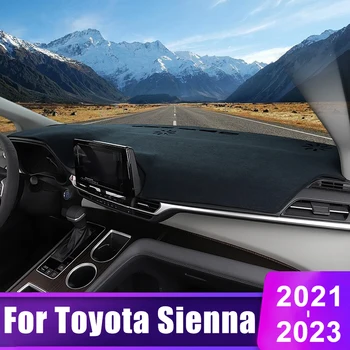 Для Toyota Sienna XL40 4th 2021 2022 2023 Приборная Панель Автомобиля Солнцезащитный Козырек Крышка Приборного Стола Нескользящая Накладка Аксессуары