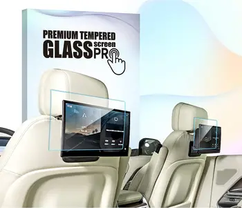 Для Range Rover Sport 2023 2024 Два 11,4 дюймовых развлекательных экрана на задних сиденьях Защитная пленка из закаленного стекла