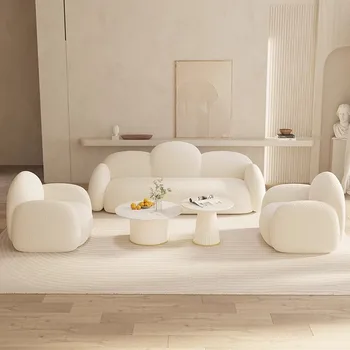 Белый секционный диван Cloud Модульный Расслабляющий Индивидуальный диван для гостиной, детские пуфы, канапе, уличная мебель Gonflabe