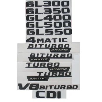 3D Матово-Черные Буквы На Багажнике, Эмблемы, Значки для Mercedes Benz GL350 GL400 GL500 GL550 GL420 V8 BITURBO AMG 4MATIC