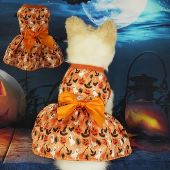 Одежда для собак на Хэллоуин Платье для забавных домашних животных Платье для костюма собаки Одежда для маленьких собак Товары для домашних животных