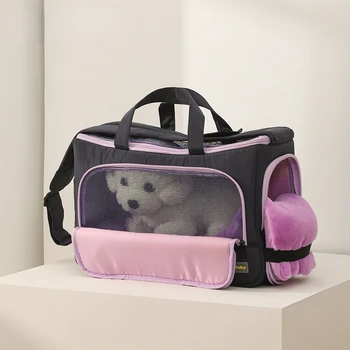 Летняя Переносная сумка для домашних животных с дышащей сеткой на одно плечо, Сумка для кошек, Товары для домашних животных