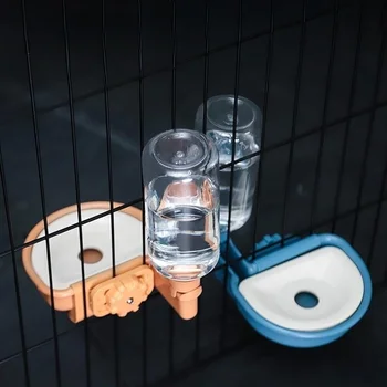 Автоматические миски для домашних животных Подвесная Кошачья клетка Диспенсер для бутылок с водой Миска для щенков Кошек продуктов для кормления кроликов и собак Зоотовары