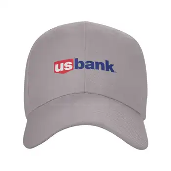 Графическая повседневная джинсовая кепка с логотипом Банка США, Вязаная шапка, Бейсболка
