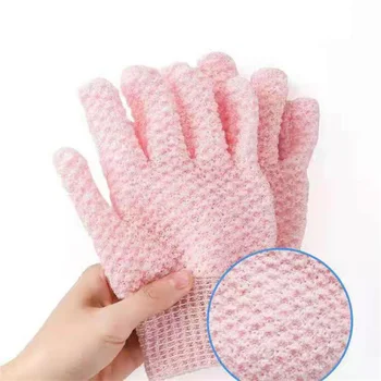 Перчатки-скраб для душа, ванна для пилинга, отшелушивающие перчатки, массаж Для тела, губка для умывания, увлажняющая СПА-рукавица