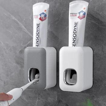 Полностью автоматический дозатор зубной пасты, настенная Автоматическая новая Соковыжималка для зубной пасты, Аксессуары для ванной Комнаты, подставка для зубной пасты
