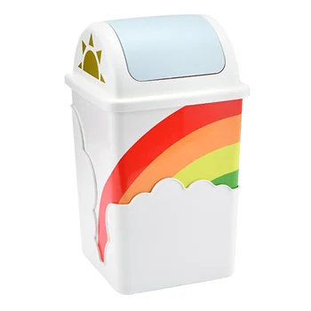 Пластиковый контейнер Rainbow Мусорное ведро Держатель для мусора Шикарная детская комната для мусора