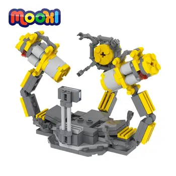 Военная модель платформы MOOXI Movie Mecha Armor, блоки, Обучающая игрушка для детей, подарки своими руками, Строительные кирпичи, Сборные детали MOC1152