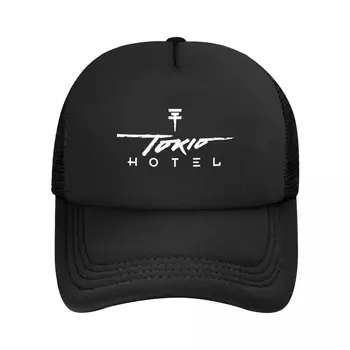 Мужские шляпы дальнобойщика Tokio Hotel Pop Music, уличная сетчатая бейсболка, шляпы из полиэстера, Солнцезащитные кепки, Регулируемая Гоночная кепка, лето