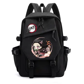 Аниме-рюкзак Demon Slayer, Камадо Незуко, школьный рюкзак для косплея, женские сумки для ноутбука, студенческие сумки для книг для детей