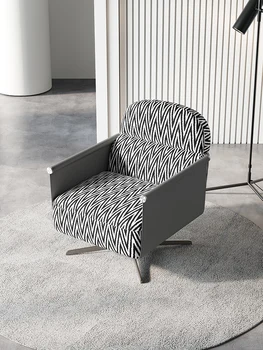 Легкий роскошный очень простой диван-кресло, простое современное креативное кресло, дизайнерское кресло для отдыха, вращающееся высококачественное кресло