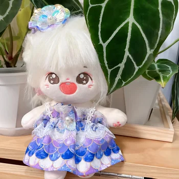 Оригинальный Милый сладкий костюм Костюм для 20-сантиметровой плюшевой куклы, игрушка без атрибутов, сменная одежда, рождественский подарок для косплея
