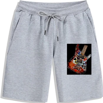 Мужские шорты с гитарным принтом 